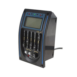 Equalizzatore per <span class=keywords><strong>Chitarra</strong></span> Acustica Elettrica LC-5 a 5 Bande Nero <span class=keywords><strong>con</strong></span> Accordatore LCD e Preamplificatore - Product Image 1