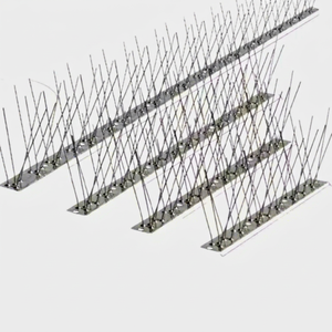 Pointe anti-oiseaux en acier inoxydable série 200, à souder, 25cm, 33cm, 50cm, 100cm, pour protection extérieure des lignes électriques et des bâtiments - Product Image 1