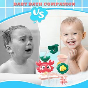 Giocattoli da Bagno EPT per Bambini da 1-3 Anni, Granchio e Balena con Ventose e Ruota d'Acqua Rotante - Product Image 2