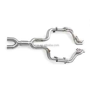 Thích hợp cho Ford <span class=keywords><strong>Mustang</strong></span> 5.0L 2015 2024 cách điện bằng thép không gỉ Muffler ống xả Collector Manifold - Product Image 2