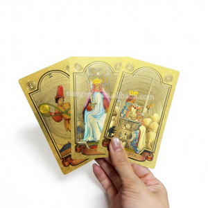Cartas de <span class=keywords><strong>Tarot</strong></span> de Plástico con Baño de Oro 999.9, con Instrucciones en Color, Venta al Por Mayor - Product Image 5