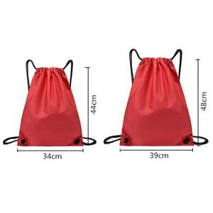 Custom Logo Polyester Shopping Handbag Draw String Bag Fitness Bags <b>Drawstring</b> <b>Backpack</b> - Product Image 3