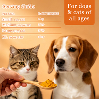 Complément de fibres pour chats et chiens à base de citrouille : soutien des fibres solubles et insolubles pour l'équilibre du système – Poudre de fibres de citrouille
