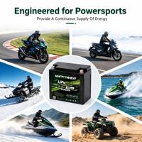Batterie de moto au lithium 600CCA 12V 40Ah 30Ah 20Ah 15Ah 10Ah 5Ah LiFePO4, batterie de démarrage pour moto, motocross, ATV, UTV