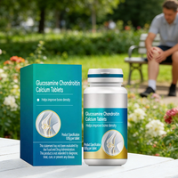 Tabletas de Glucosamina, Condroitina y Calcio Changxing OEM de 0.85g para Personas Mayores, 32.5g de Glucosamina HCl por 100g
