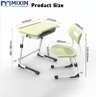 Chaises de bureau écologiques, durables, réglables en hauteur, ergonomiques pour les étudiants, pour l'école, la salle de classe, l'apprentissage, le mobilier scolaire