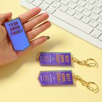 Porte-clés NFC en acrylique personnalisé avec logo, puce intelligente, lecture sans contact, cadeau promotionnel, fabrication en usine