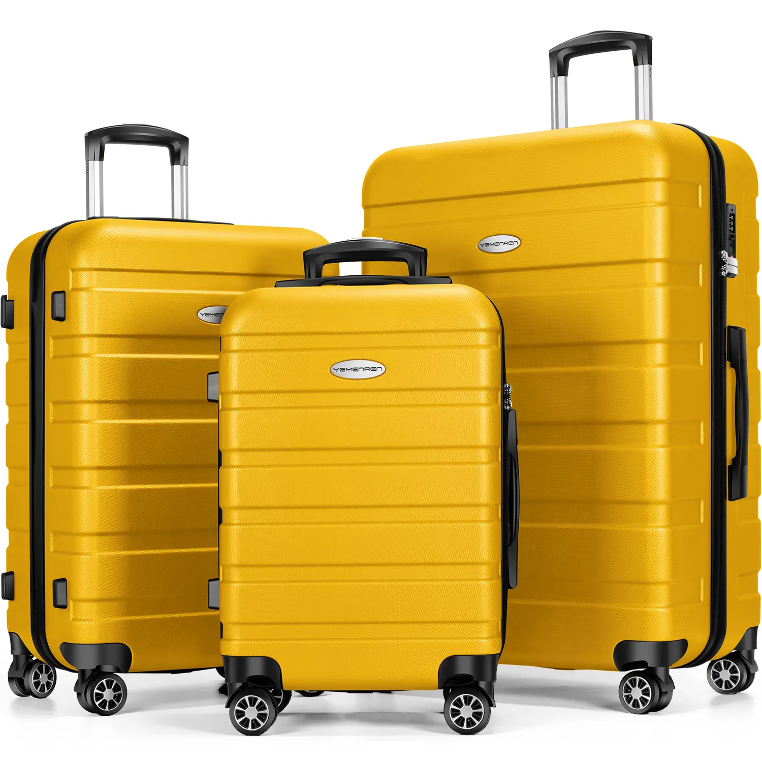 Juego de maletas ABS, 3 uds., equipaje con ruedas, bolsas de viaje, gran oferta, Maleta, equipaje, maleta con cerradura TSA de 28 pulgadas, equipaje para hombres y mujeres
