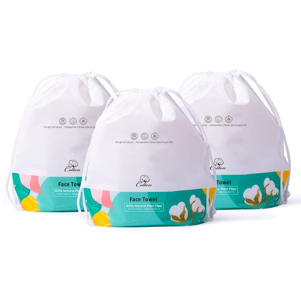 Makeup Remover Clean Facial Soft Pads For Sensitive Skin 100% Natural Fiber Cloths Disposable Clean Face Towel
