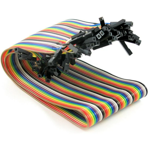 2.54 毫米杜邦 40 针彩虹带状跳线电缆母对母，适用于面包板 Arduino Raspberry Pi - Product Image 2