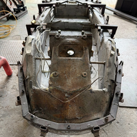 Moule de rotomoulage pour bateau kart en aluminium A356, poli miroir, développé et fabriqué en interne.