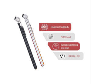 Testa di metallo penna manometro aria (10-50PSI) valvola per pneumatici accessori strumenti portatili Set - Product Image 2