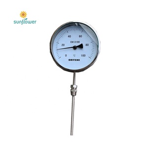 Água industrial bimetálico termômetro com mola latão tronco temperatura controle - Product Image 6