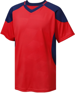 Wholesale Men's Casual Knitted Breathable <b>T</b>-<b>Shirts</b> High Quality Blank 100% Polyester <b>V</b>-<b>neck</b> Short Sleeve <b>White</b> Front Logo Custom - Product Image 1