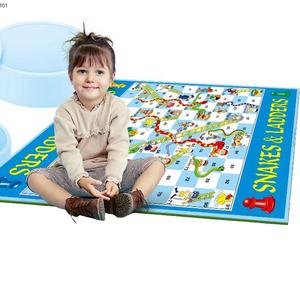Juego de mesa de Ajedrez de gran tamaño para niños de interior y exterior, tablero de ajedrez de serpiente y escalera, juego de ajedrez de alfombra - Product Image 1
