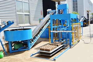 DF10-10S nén Trái Đất gạch máy ổn định đất khối lát gạch khối nhà sản xuất với đất sét động cơ động cơ mang - Product Image 3