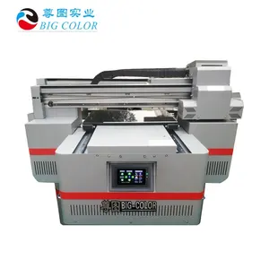 Máquina uv impressora led lisa, grande cor, 4060 uv, máquina para acrílico, vidro, madeira, cerâmica, máquina digital de impressão
