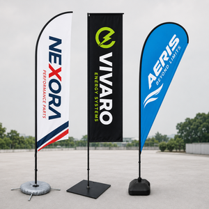Banderas de Poliéster Impresas con Transferencia Térmica Digital, Banderas de Playa con Logotipo Personalizado, Pancartas Decorativas para Eventos al Aire Libre - Product Image 4