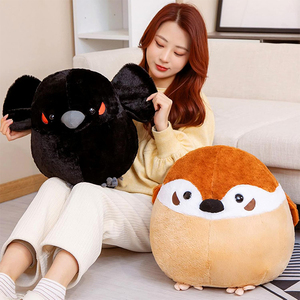 Coussin en peluche créatif et réaliste en forme d'oiseau (moineau) de dessin animé, poupée apaisante pour <span class=keywords><strong>lit</strong></span>, rembourrée en coton PP, cadeau câlin - Product Image 4