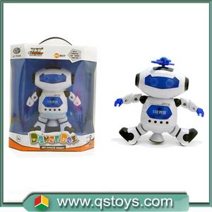 Shantou kızlar plastik pil kumandalı eğitim dans Robot B/O oyuncak dönen ışık ve müzik ile - Product Image 3