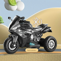 Tricycle électrique pour enfants, moto à roulettes, voiture à roulettes, 6V rechargeable, grand jouet en plastique, tricycle avec éducation précoce