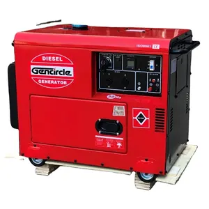 7kw Generator Price Power Plant 5KW 6KW 7KW Silent Type Generator Diesel Generator With Colorful Canopy For Home Use/