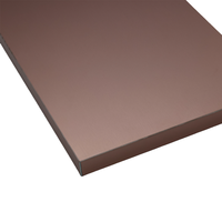 Panneau en aluminium anodisé brossé 1050 1060 3003 5005 pour revêtement de façade mur-rideau, de 0,21 à 6 mm, sur mesure
