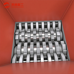 Metal Recycling Machines 50~2500 Kg/h Double-shaft Shredder Machine for <strong>Shredding</strong> Various Metal and <strong>Rubber</strong> Products - Product Image 3