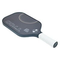 USAPA approuvé 16mm Pro Level Pickleball Paddle Raquette 18K En Fiber De Carbone Edgeless Cadre Portable Thermoformé Nid D'abeille Noyau PP