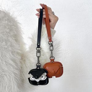 Nueva funda para AirPods, de cuero moldeado con correa para la muñeca, cubierta de cuero retro hecha a mano con tacto de piel para auriculares Apple - Product Image 6