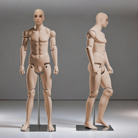 Maniquí Masculino Articulado Realista de Cuerpo Completo Multifuncional con Piel Mate Realista, Pose Ajustable y Articulaciones Móviles