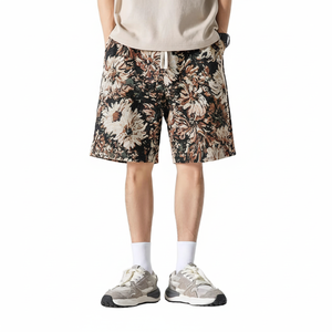 Short d'été Outclass pour homme Séchage rapide et décontracté Design original Impression complète Matériaux de qualité supérieure Cordon de serrage confortable - Product Image 1