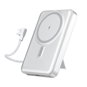 Tùy chỉnh 5000mAh ngân hàng điện từ với 15 Wát sạc không dây siêu mỏng bên ngoài đứng Type-C giao diện đầu vào - Product Image 1