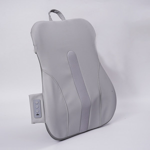 Massage Pillow <b>Back</b> <b>Support</b> With <b>Heat</b> And Kneading USB Rechargeable Grey For Neck Waist Hips Legs - Product Image 1