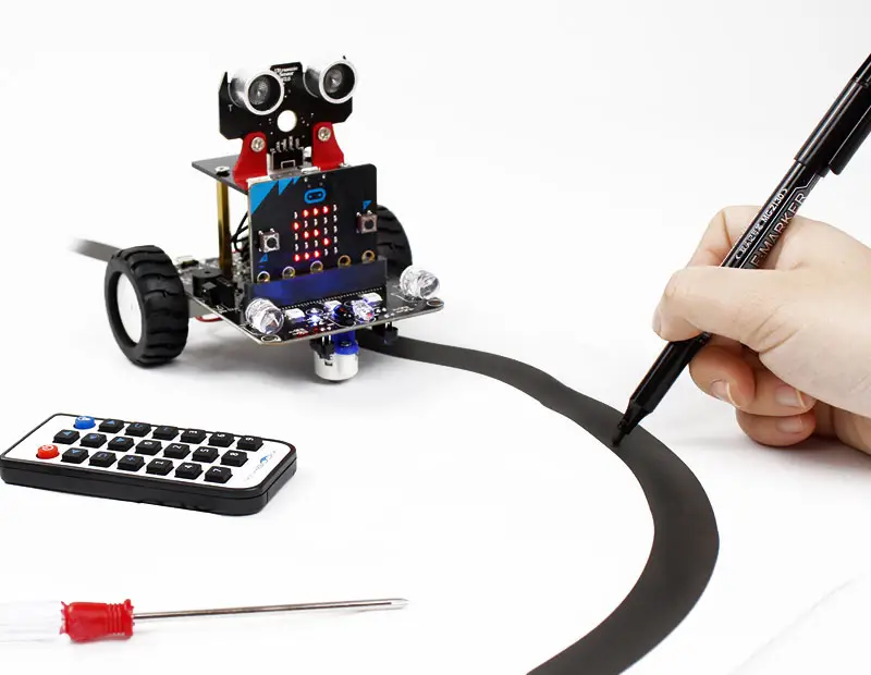 Yahboom self-owned brand STEM programming educational microbit toy robot based on bbc micro:bit V2 compatible with microbit V1