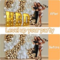 3FT Gold Marquee Light Up Letters für Geburtstag Gold Party Dekorationen Große Gold Marquee Letters