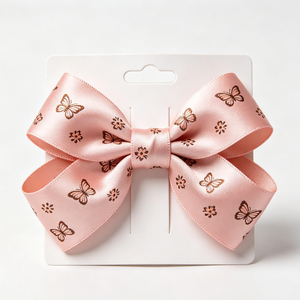 Cinta de satén de poliéster con texto personalizado impreso, tema primaveral, para envolver ramos de flores y regalos festivos - Product Image 6