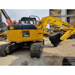 รถขุดตีนตะขาบ Komatsu PC128US มือสองจากญี่ปุ่น น้ำหนัก 13 ตัน แบบสวิงหางสั้น ระบบไฮดรอลิก พร้อมใบมีด - Product Image 4