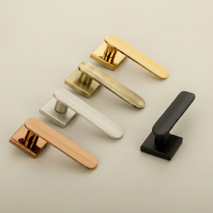 Poignées de porte et de fenêtre modernes carrées à commande tactile ambidextre, installation facile pour portes, salles de bain, cuisines, salles à manger - Product Image 1