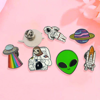 Pin Enamel Magnetik Bendera Negara, ACOTAR & Bros Bertema Jurnal untuk Pecinta Buku & Kolektor