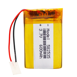 Пользовательский 582535 600 мАч 3,7 в литий-полимерный аккумулятор, литий-ионные аккумуляторные батареи, литий-полимерные аккумуляторы - Product Image 3