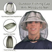 Casquette de pêche anti-moustiques respirante et réglable avec filet pour hommes et femmes, idéale pour les activités de plein air, la pêche et le camping