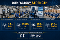Pompe centrifuge verticale multi-étages en acier inoxydable, hauteur d'entrée 500 mm, fabrication directe usine, OEM/ODM, pour alimentation en eau électrique