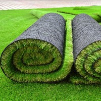 Gazon artificiel Hong Yueyong, herbe synthétique en plastique, hauteur de la pile 20 mm/10 mm, pour le basketball, le football, utilisation en extérieur, PP+PE