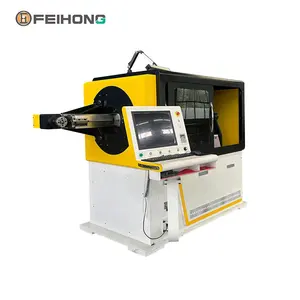 3D CNC điện tự động tường mỏng 3-8mm thép dây kim loại thanh thép hình thành máy uốn