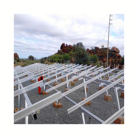 Q235 adjustable solar mounting racking / structure / bracket for ground ...