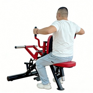 Máquina de extensión de piernas y <span class=keywords><strong>remo</strong></span> plano/inclinado con carga de placas para gimnasios comerciales profesionales - Product Image 2