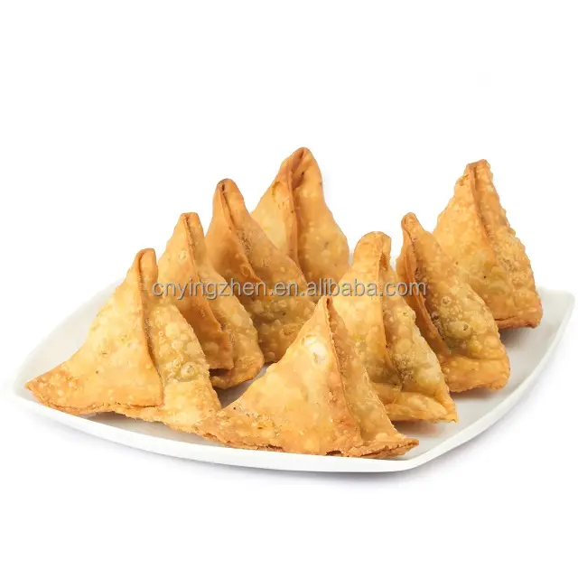 เครื่อง Samosa Samoosa Samusa อาหารอินเดีย