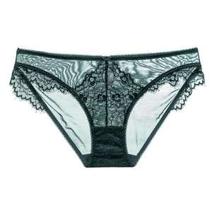 Venta Directa de Fábrica, Bragas sin Forro, Bragas Sexys de Encaje para Mujer, Conjunto de Bragas Bordadas Transparentes - Product Image 3