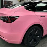 Film de protection de voiture en vinyle PET TPU Cast Skin-Touch, résistant aux rayures, rose clair, finition mate, 1,52 x 16 m / 5 x 55 pi, vente en gros d'usine